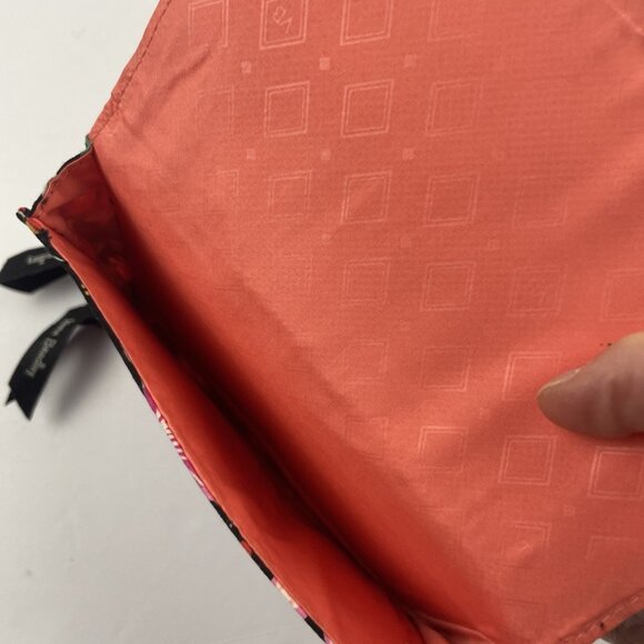 Vera Bradley QuiltedCrossbody RFID Wallet Purse Bag Card Slots Floral Dual Zip - Picture 8 of 15